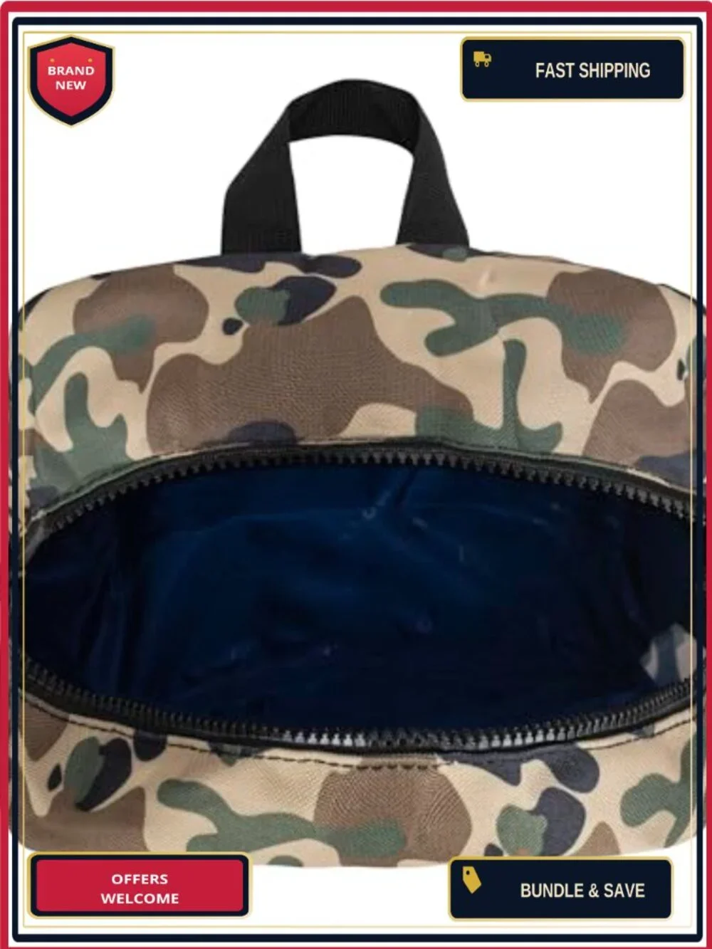 Champion Manuscript Backpack Polyester Laptop Compartment Water Bottle Pocket